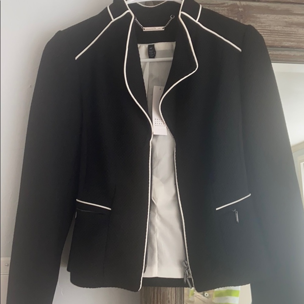 White House black market fitted lined jacket